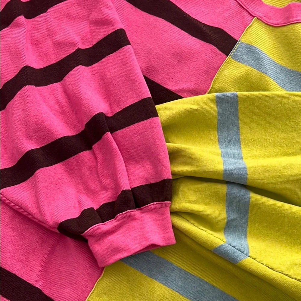 Free People Colorblock Crew Neck Sweater - Picture 2 of 7